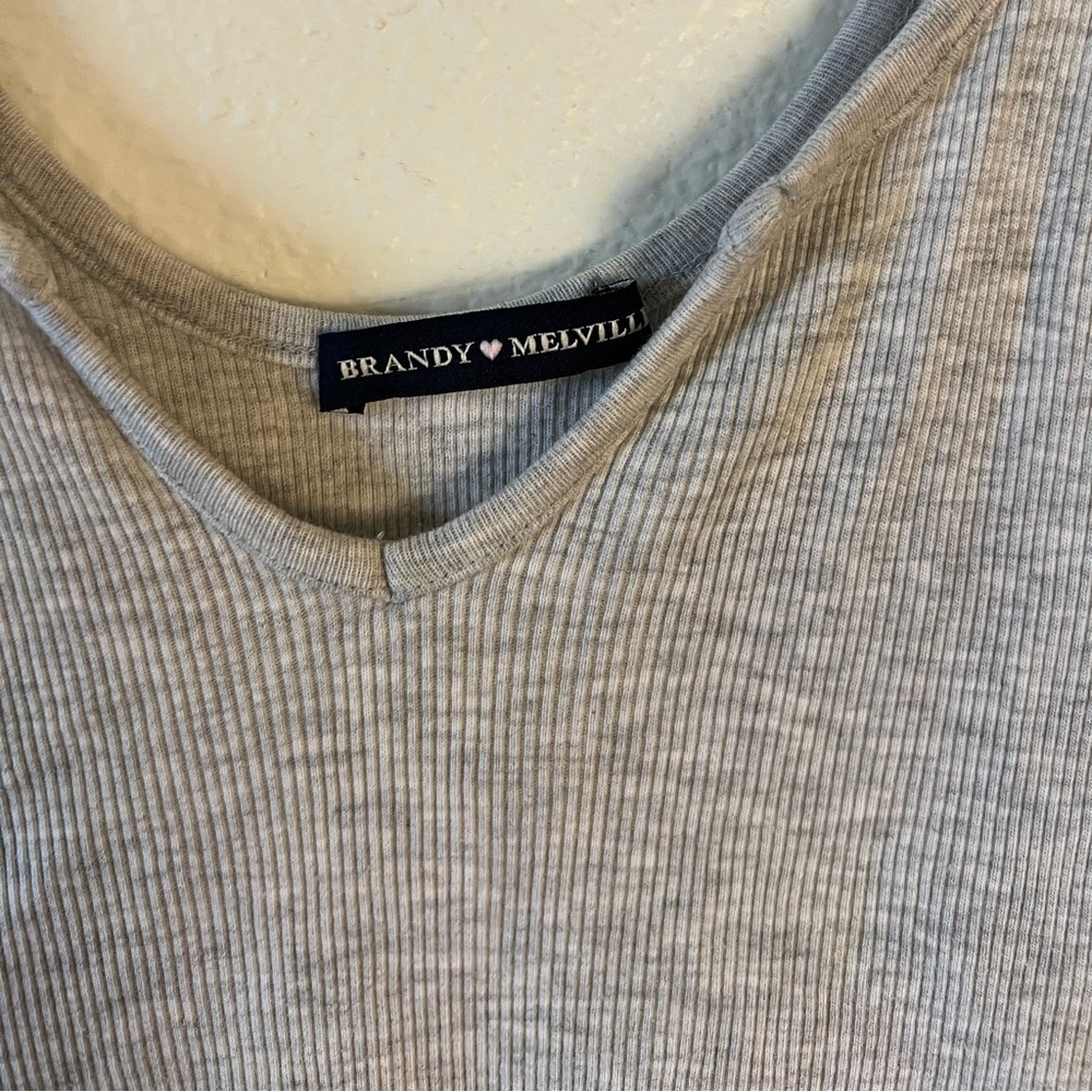 Grey Brandy Melville tank top - Picture 3 of 3